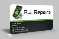 Costum Iphone Repair Business Card Pdf