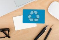 Editable Recycled Plastic Business Card Excel Sample