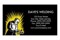 Editable Welding Business Card Designs Pdf