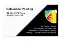 Free Painting Company Business Card Template Pdf Example