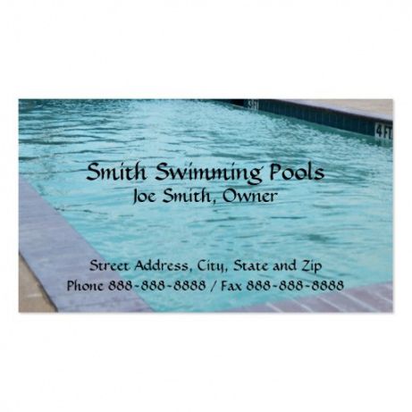 Free Pool Service Business Card Pdf