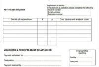 Petty Cash Receipt Template Doc