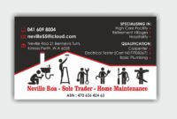 Printable Home Repair Business Card Doc