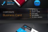 Printable It Professional Business Card Template Pdf Example