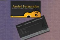 Printable Music Band Business Card