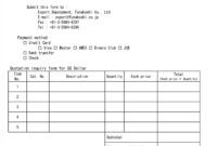 Printable Quotation Template With Signature Excel Example