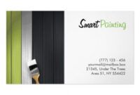 Professional Painting Company Business Card Template