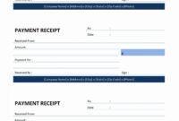 Best Cash Payment Receipt Template F Excel
