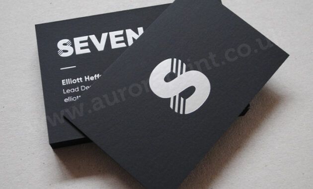 Best Foil Embossed Business Card Pdf Example