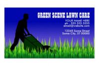 Best Lawn Service Business Card Template Doc