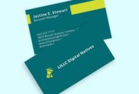 Best Marketing Agency Business Card Word Example