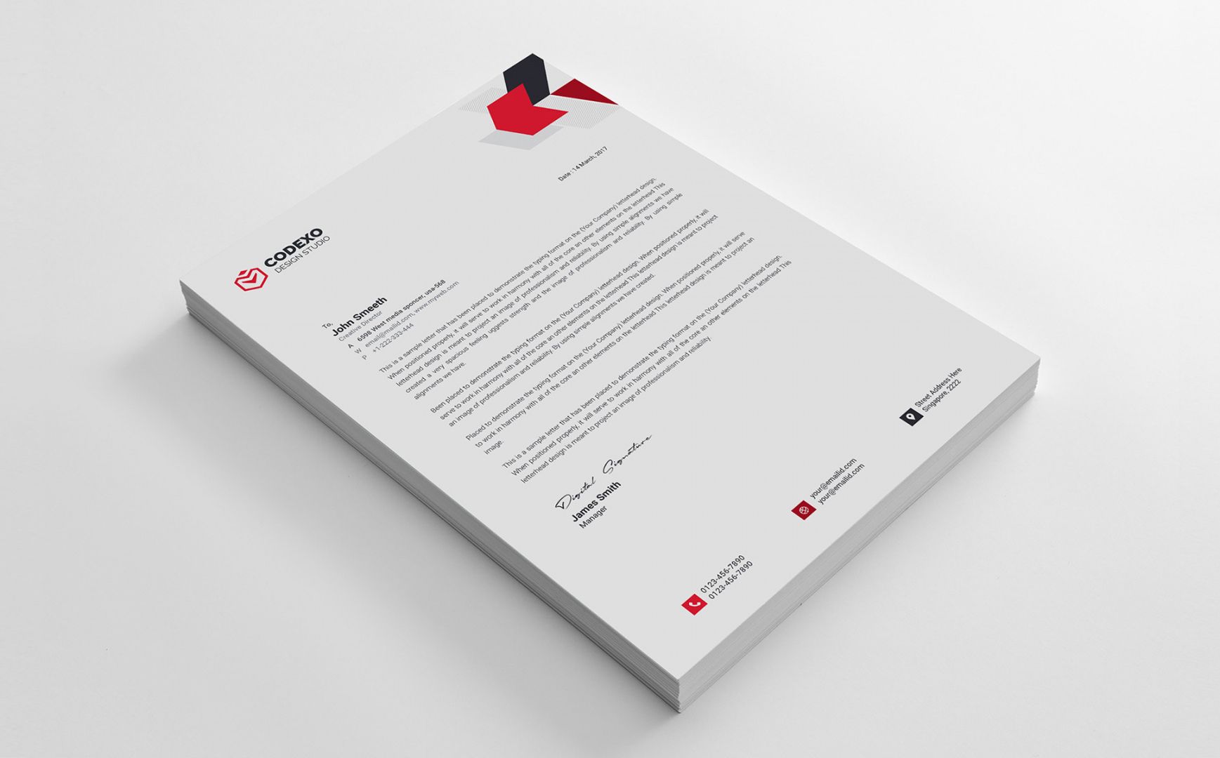 Corporate Identity Quotation Template Excel