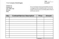 Costum Construction Quotation Invoice Template Excel Sample