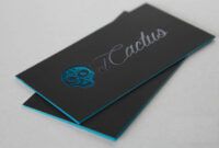 Costum Foil Embossed Business Card Doc Sample