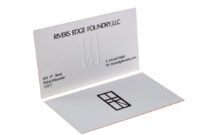 Costum Foil Embossed Business Card Word Example