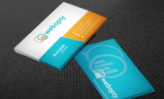 Costum Marketing Agency Business Card Doc Sample