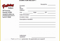 Free Charitable Gift Receipt Template Word Example