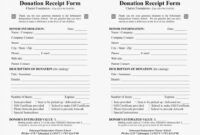 Free Goodwill Donation Receipt Template Pdf Example