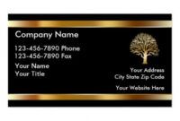 Free Tree Service Business Card Ideas Excel Sample