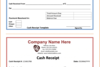 Paid Cash Need Tax Receipt Template Word Sample