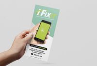 Phone Repair Business Card Excel Sample