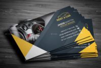 Printable Auto Service Business Card Design Pdf Example