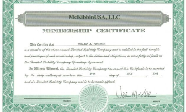 Professional California Stock Certificate Template Doc Example