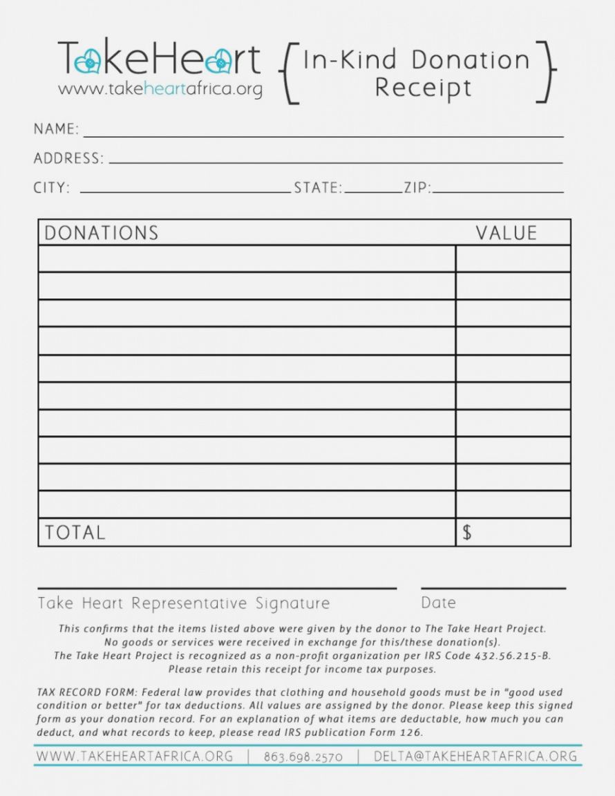 Occuplancy Tax Receipt Template Word