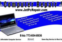 Professional Pc Repair Business Card Template Pdf Example