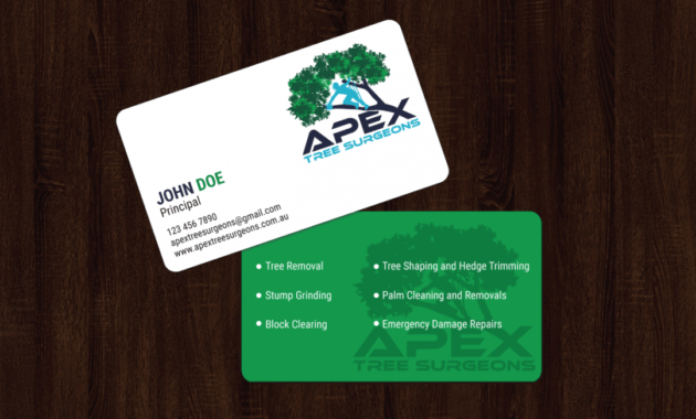 Professional Tree Service Business Card Ideas Pdf