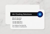 Best Ac Repair Business Card Excel