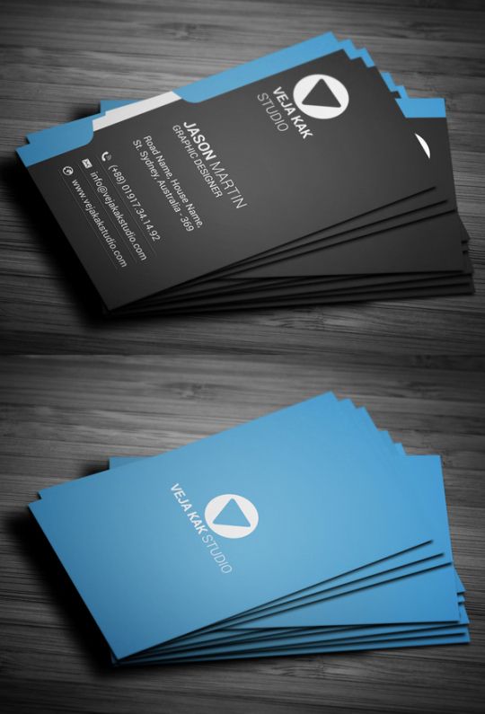 Best Modern Vertical Business Card Designs  Example