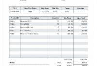 Best Personal Sales Receipt Template Excel Sample