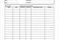 Cash Advance Receipt Template Doc