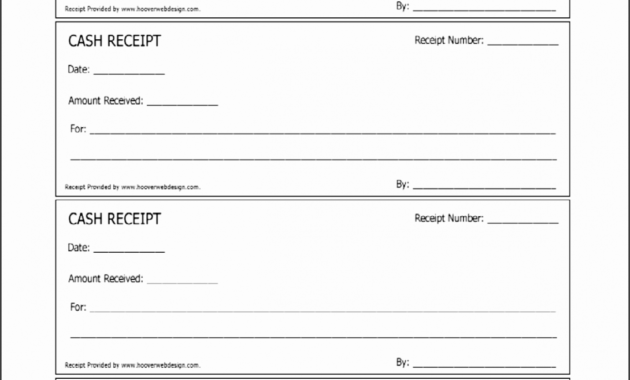 Editable Cash Paid Receipt Template  Example