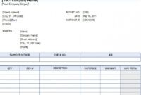 Editable Cash Sales Receipt Template Pdf Sample