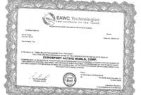 Editable Company Stock Certificate Template Pdf