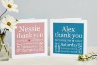 Editable Unique Wedding Thank You Card Ideas Doc Sample