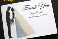 Editable Unique Wedding Thank You Card Ideas Excel