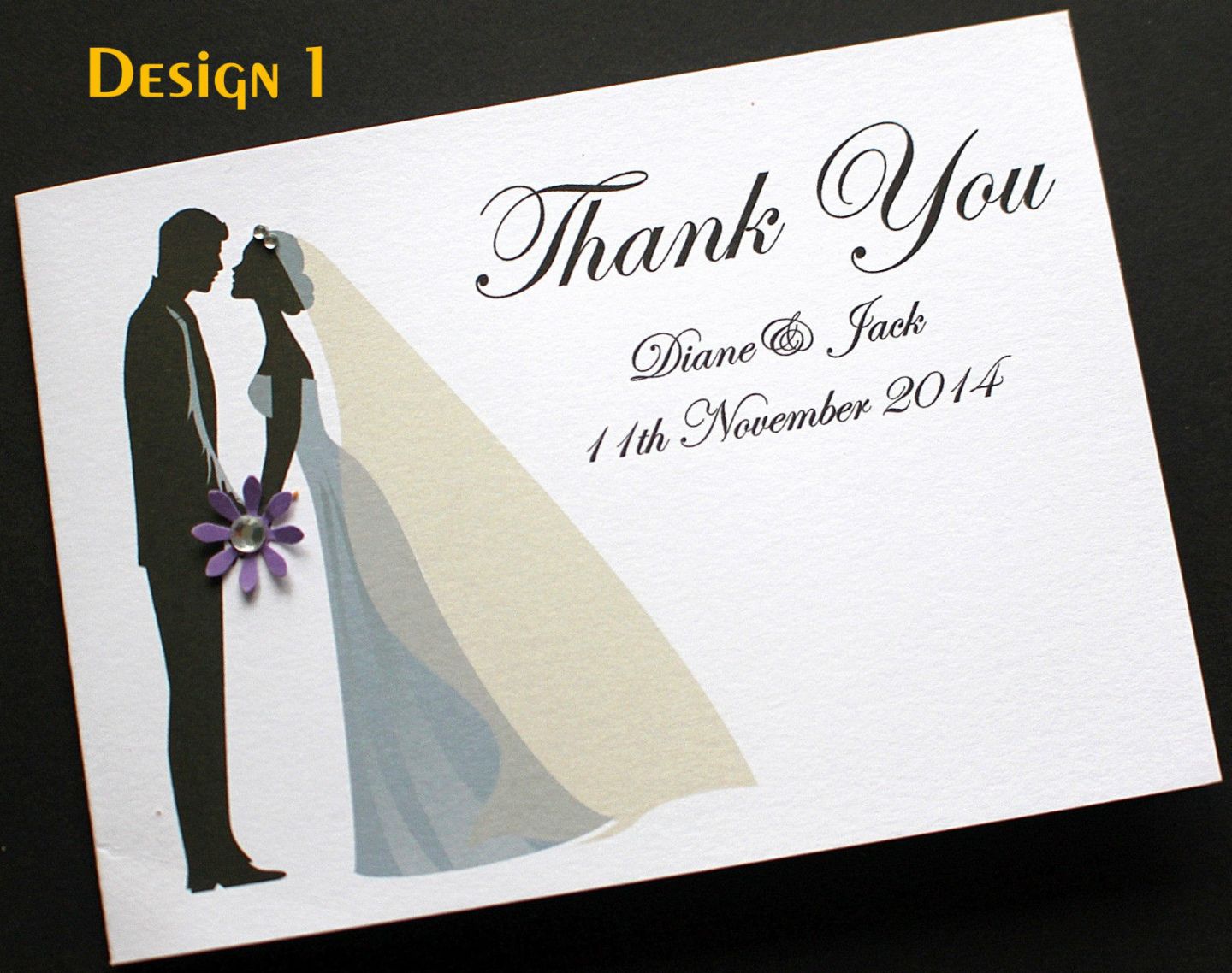 Editable Unique Wedding Thank You Card Ideas Excel