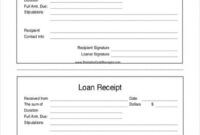 Free Cash Advance Receipt Template Excel Example