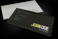 Free Computer Engineer Business Card Excel Example