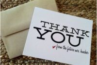 Free Unique Wedding Thank You Card Ideas  Sample