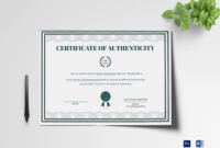 Printable Certificate Of Authenticity Painting Template Doc Example