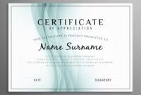 Printable Certificate Template Without Border Pdf Example