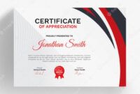 Red Certificate Border Template Doc