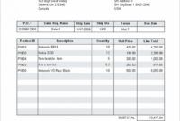 Computer Sales Receipt Template Excel Sample