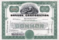 Costum Stock Certificate Border Template  Example