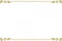 Editable Award Certificate Border Template  Sample