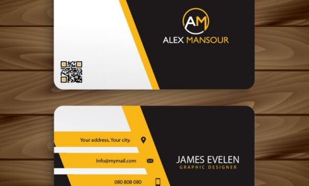 Editable Software Engineer Business Card Excel Sample